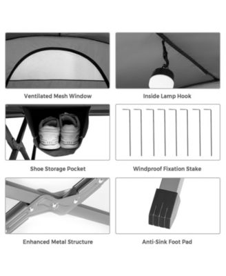 2-Person Outdoor Camping Tent with External Cover