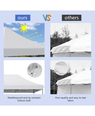 10 x 20 Feet Adjustable Folding Heavy Duty Sun Shelter with Carrying Bag