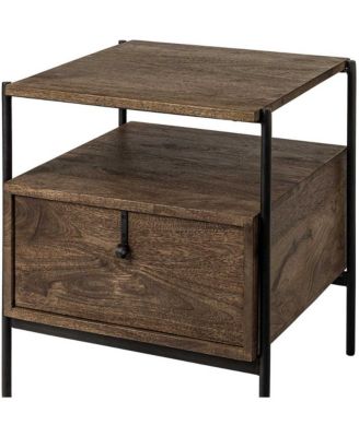 Minimalist Solid Wood Square Accent Table – Ideal for Small Spaces
