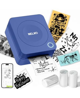 Sticker Printer, PM230 Mini Thermal Printer Bluetooth Portabel Sticker Maker with 3 Rolls of Paper, Print Pods Mini Printer with Multiple Templates for Phone & Tablet