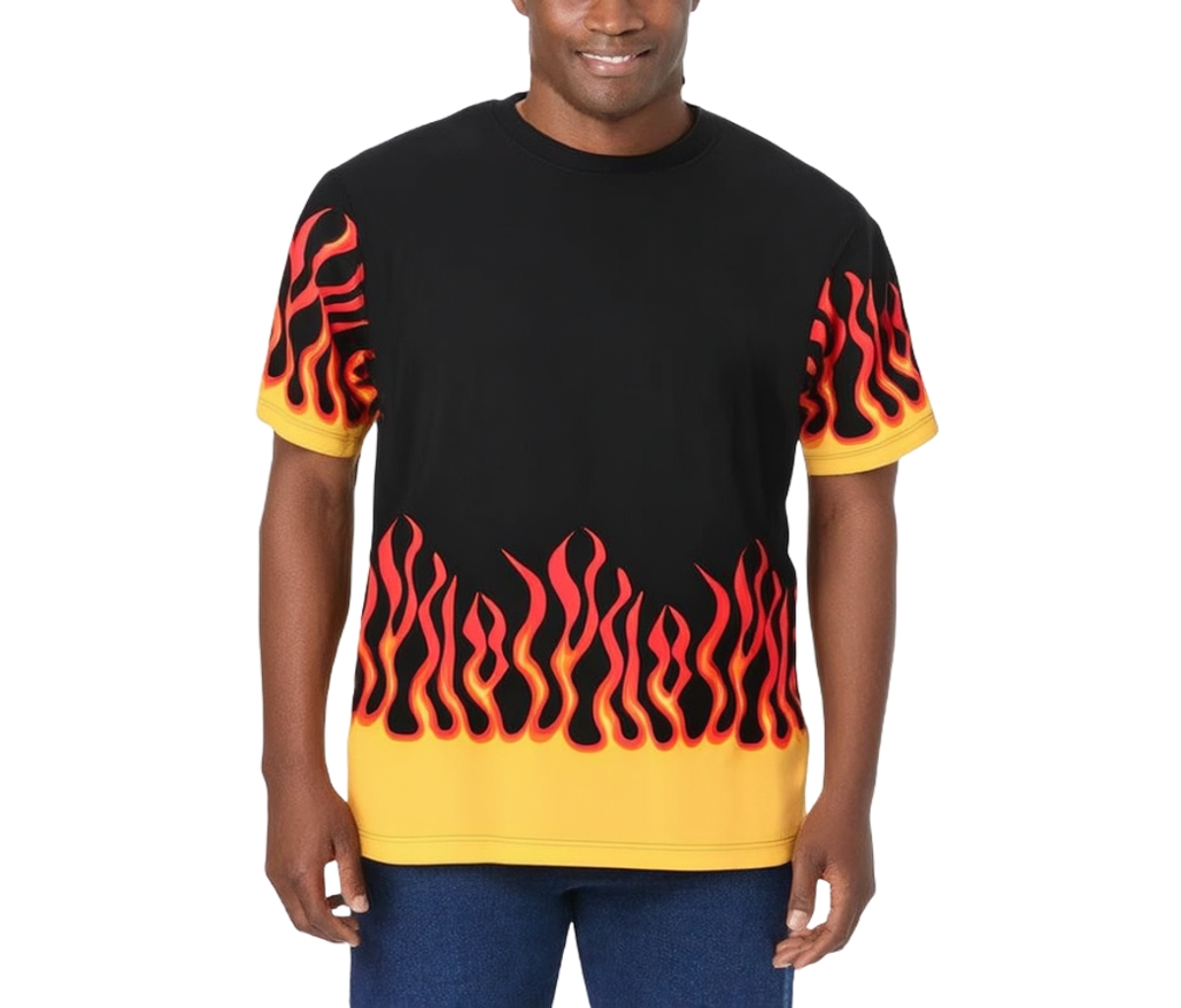 Big & Tall Easy Style Graphic Tee - Flames