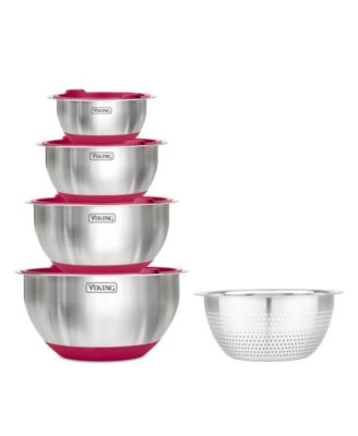 9 Piece Stainless Steel Mixing Bowl Set