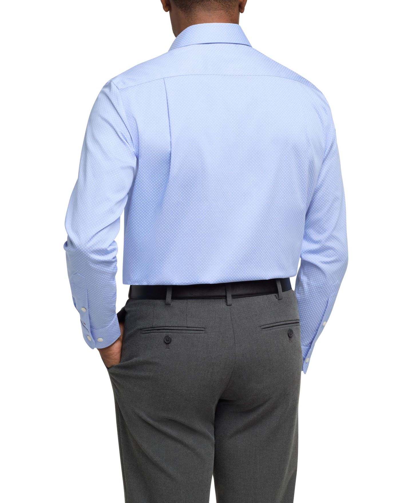Мужская рубашка Tommy Hilfiger TH Flex Twill Shirt, Regular Fit, цвет: Синий — фото 2