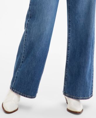 Women's Cinch-Waist Lightweight Baggy Jeans