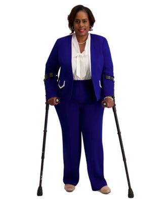 Framed Collarless Jacket, Regular & Plus 