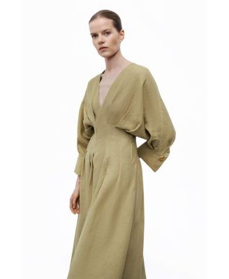 Women's Pleated Midi Dress