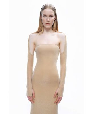 Women's Maxi Dress with Glove Accessory