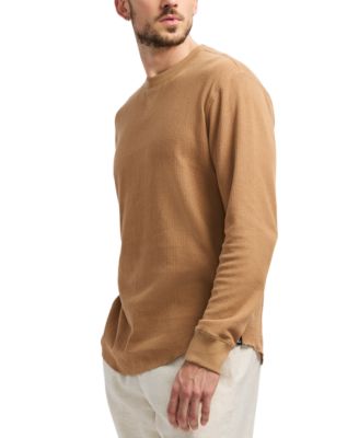 Men's Kaleb Long Sleeve Crewneck Textured T-Shirt