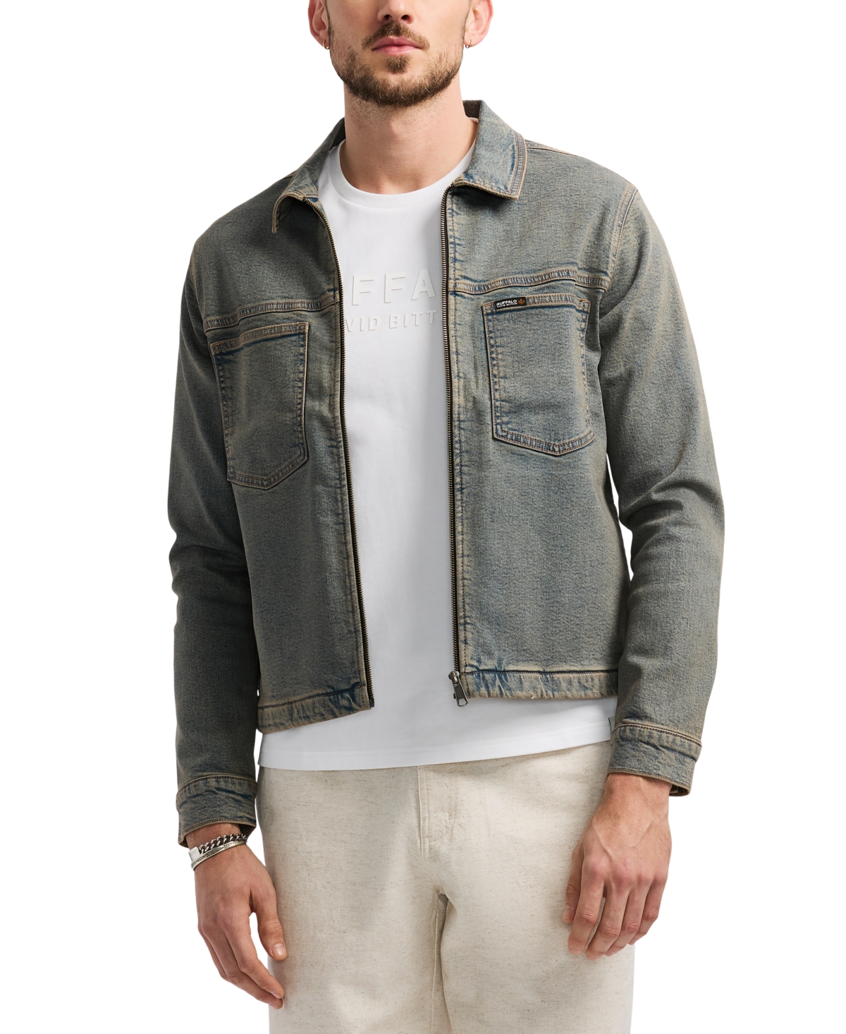 Men's Jett Zip-Front Denim Jacket - Indigo
