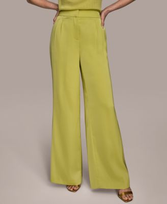 Donna Karan New York - Women's Satin Wide-Leg Pants, Regular & Petite