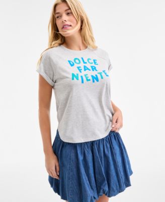 On 34th - Women's Raglan-Seam Dolce Far Niente Graphic T-Shirt