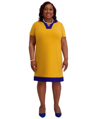 Women's Cap-Sleeve Framed Dress, Regular & Plus Sizes