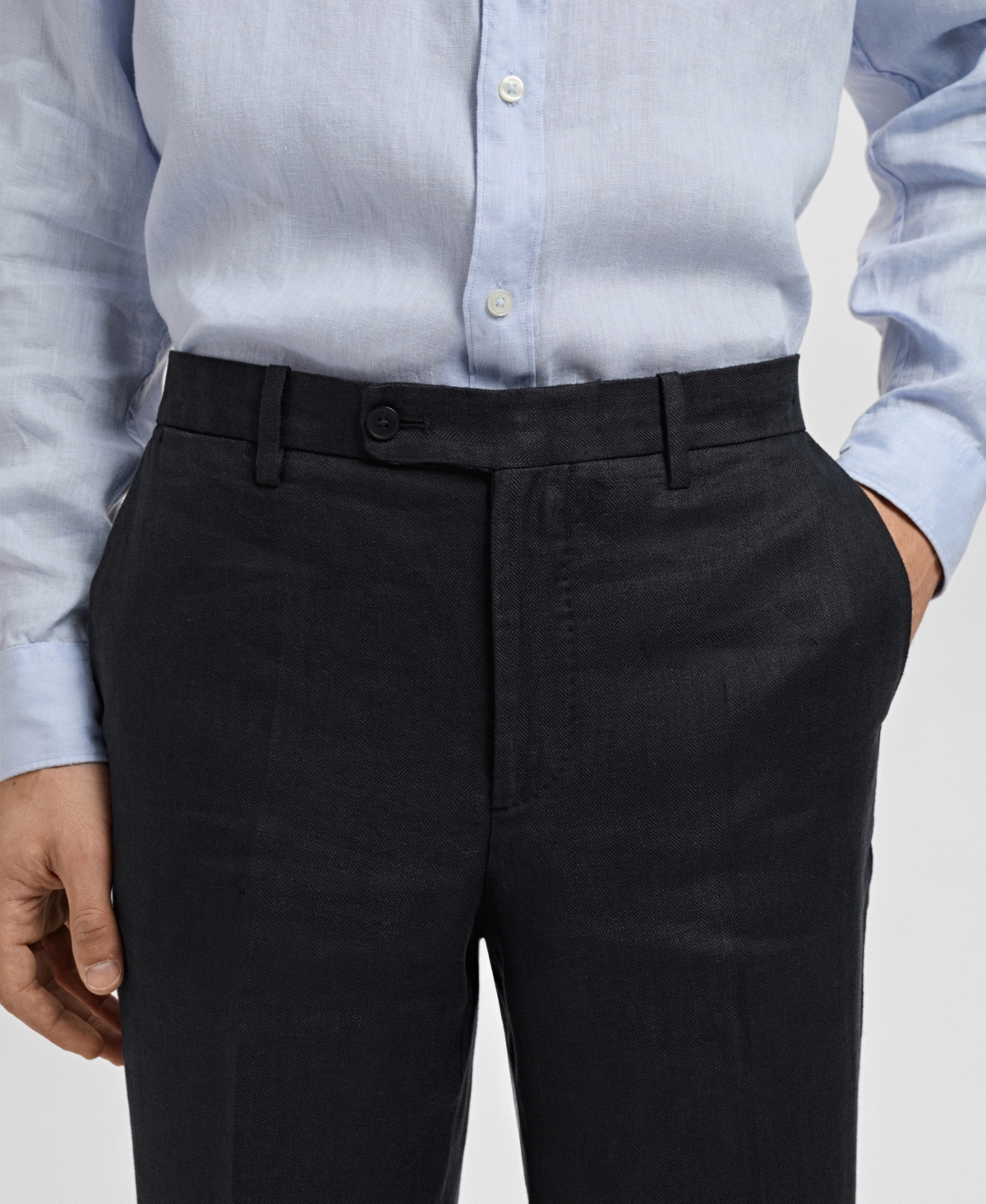 Mango Men's Linen Slim-Fit Suit Pants