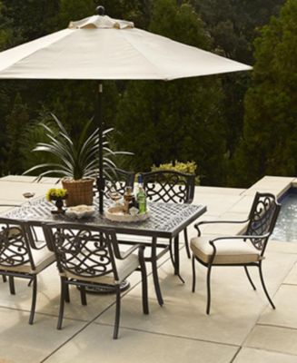 park gate cast aluminum outdoor dining chair