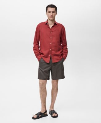 Men's Slim-Fit Fluid Bermuda Shorts
