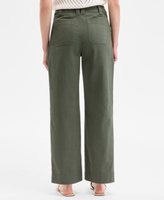 Women's Braided-Trim Cargo Pants, Exclusively at Macy's