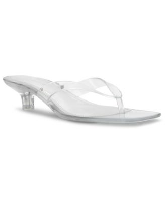 Steve Madden - Women's Tracie-J Kitten-Heel Jelly Thong Sandals