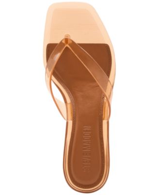 Women's Tracie-J Kitten-Heel Jelly Thong Sandals