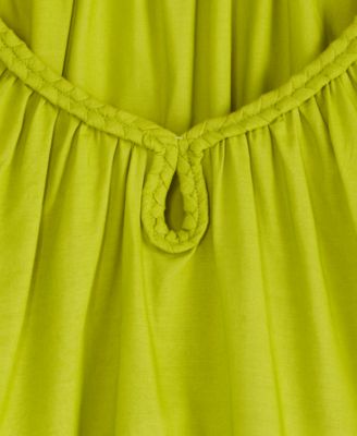 Women's Elbow Sleeve Braided-Trim Top, Exclusively at Macy's