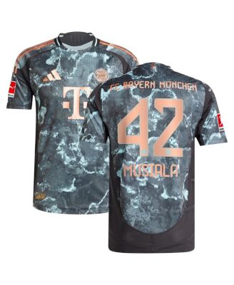 adidas - Men's Jamal Musiala Black Bayern Munich 2024/25 Away Authentic Player Jersey
