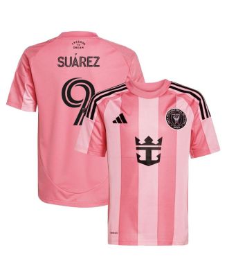 adidas - Big Boys and Girls Luis Suárez Light Pink Inter Miami CF 2025 Euforia Replica Player Jersey
