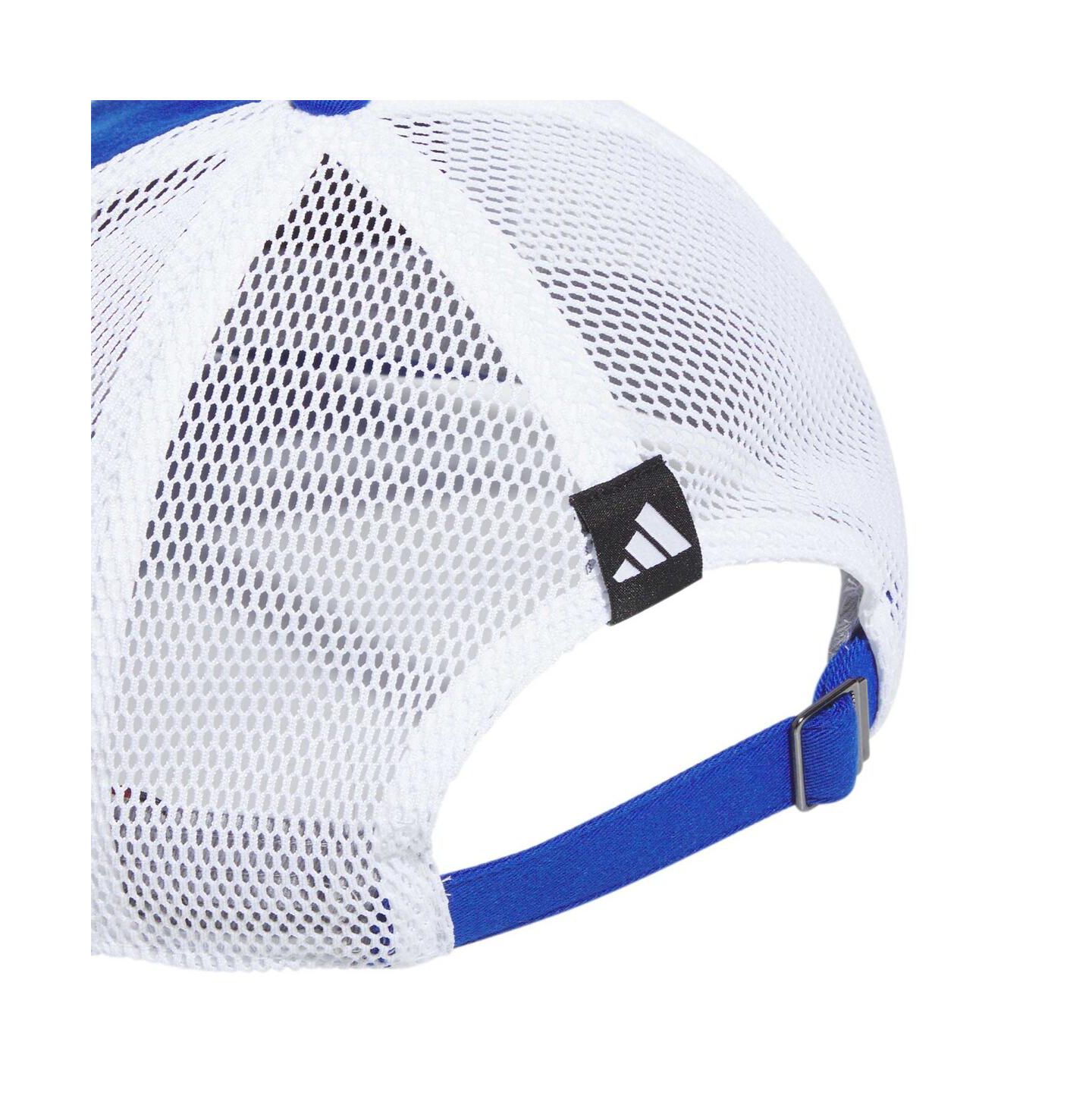Мужская кепка adidas Royal Kansas Jayhawks Mascot Slouch Trucker Adjustable Hat — фото 4