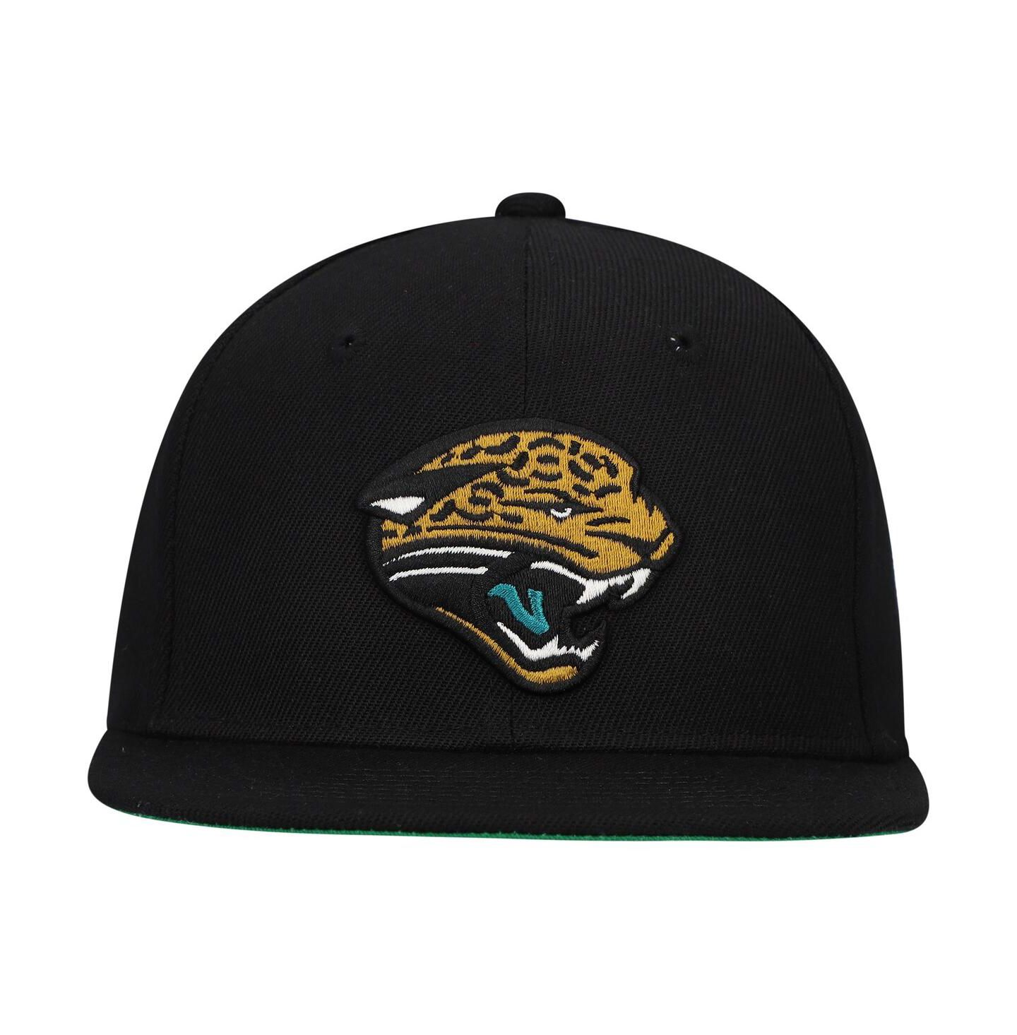Детская кепка Mitchell & Ness Black Jacksonville Jaguars Gridiron Classics Ground Snapback Hat — фото 2