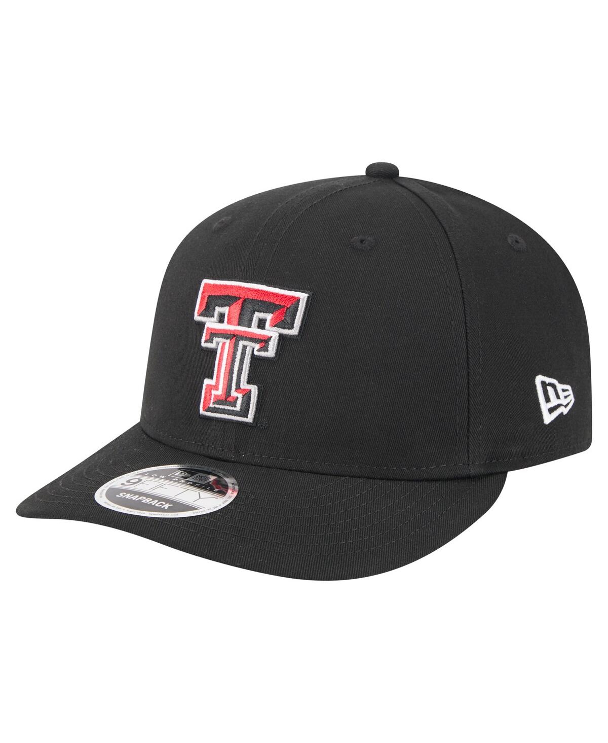 NEW ERA MEN'S BLACK TEXAS TECH RED RAIDERS LOW PROFILE 9FIFTY SNAPBACK HAT 