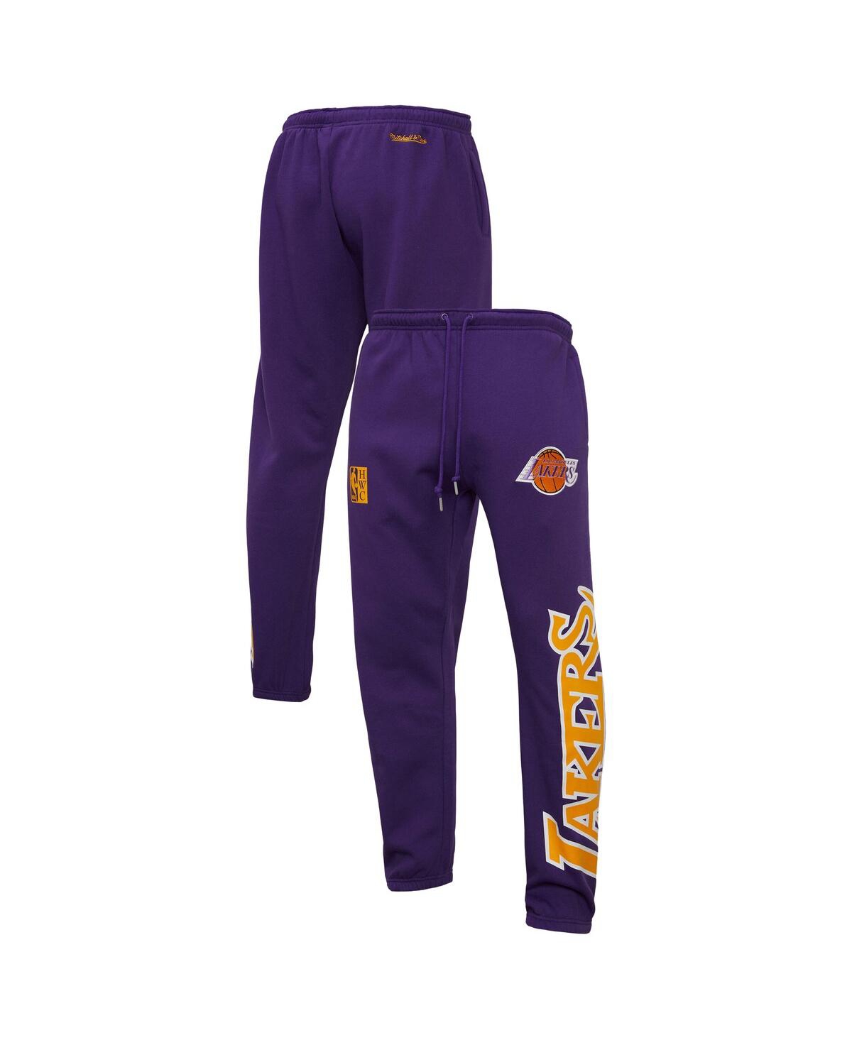 Men's Purple Los Angeles Lakers Hardwood Classics Team Origins Pants - Purple