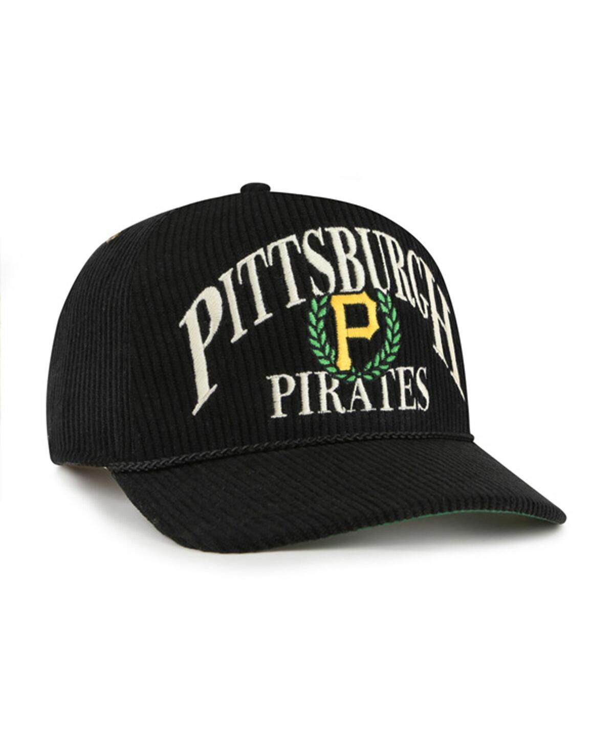 47 Brand Men's Black Pittsburgh Pirates Pitchout Rope Hitch Adjustable Hat