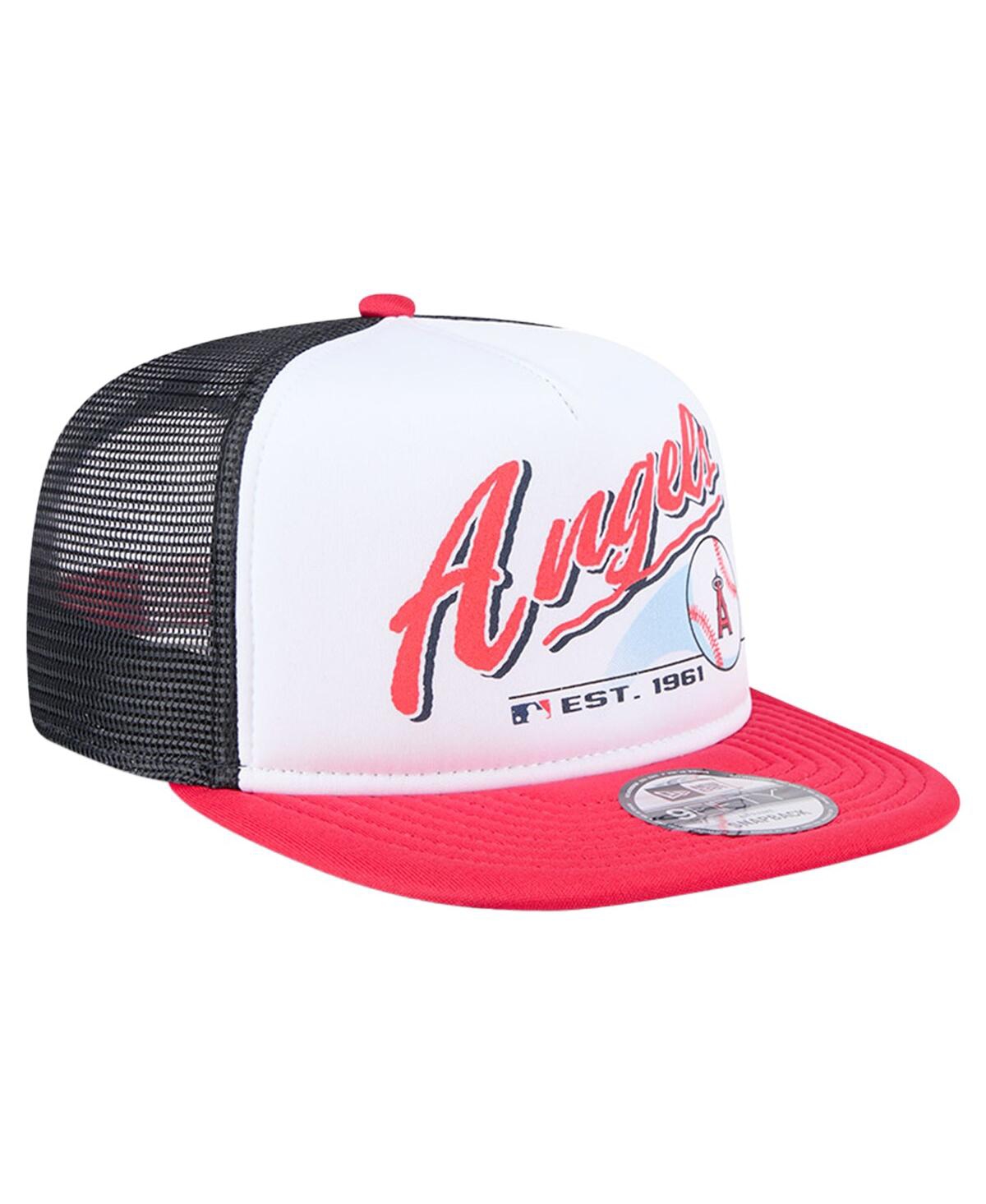 New Era Big Boys And Girls White Atlanta Braves Retro 9fifty Snapback Hat