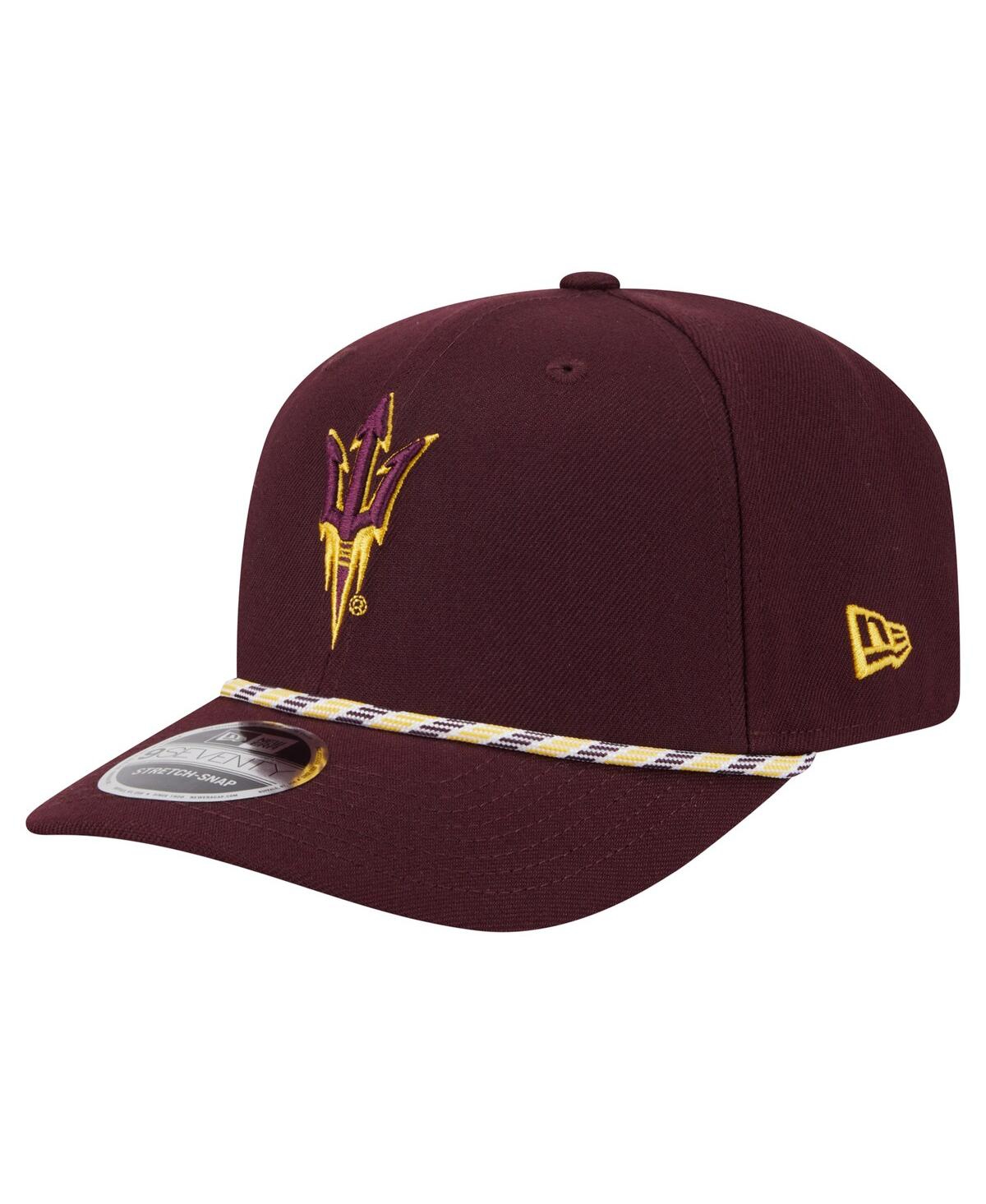 NEW ERA MEN'S MAROON ARIZONA STATE SUN DEVILS GAME DAY MULTI-ROPE 9SEVENTY STRETCH-SNAP HAT 