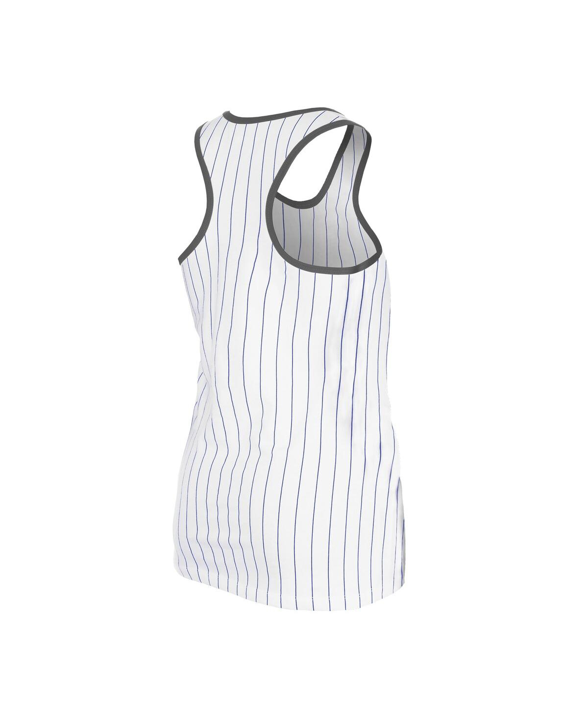 NEW ERA WOMEN'S WHITE LOS ANGELES DODGERS GAMEDAY PINSTRIPE TANK TOP 