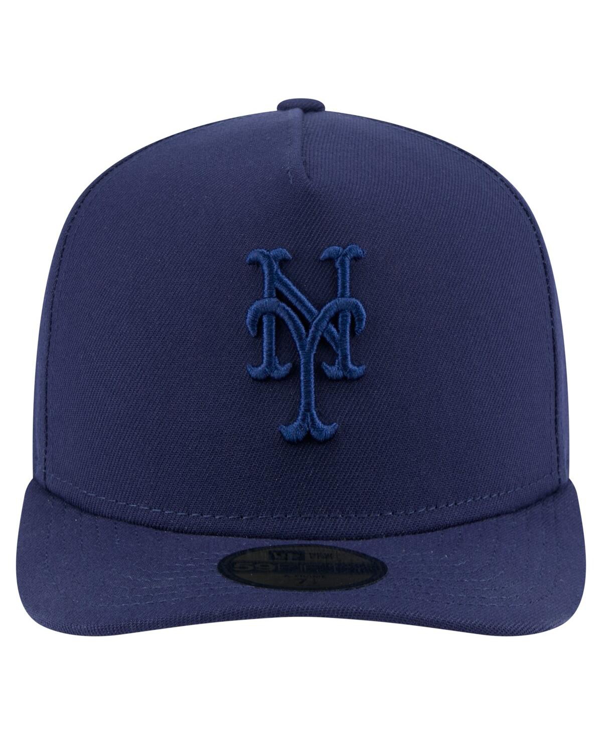 New Era Men's Navy New York Mets Color Pack A-frame 59fifty Fitted Hat