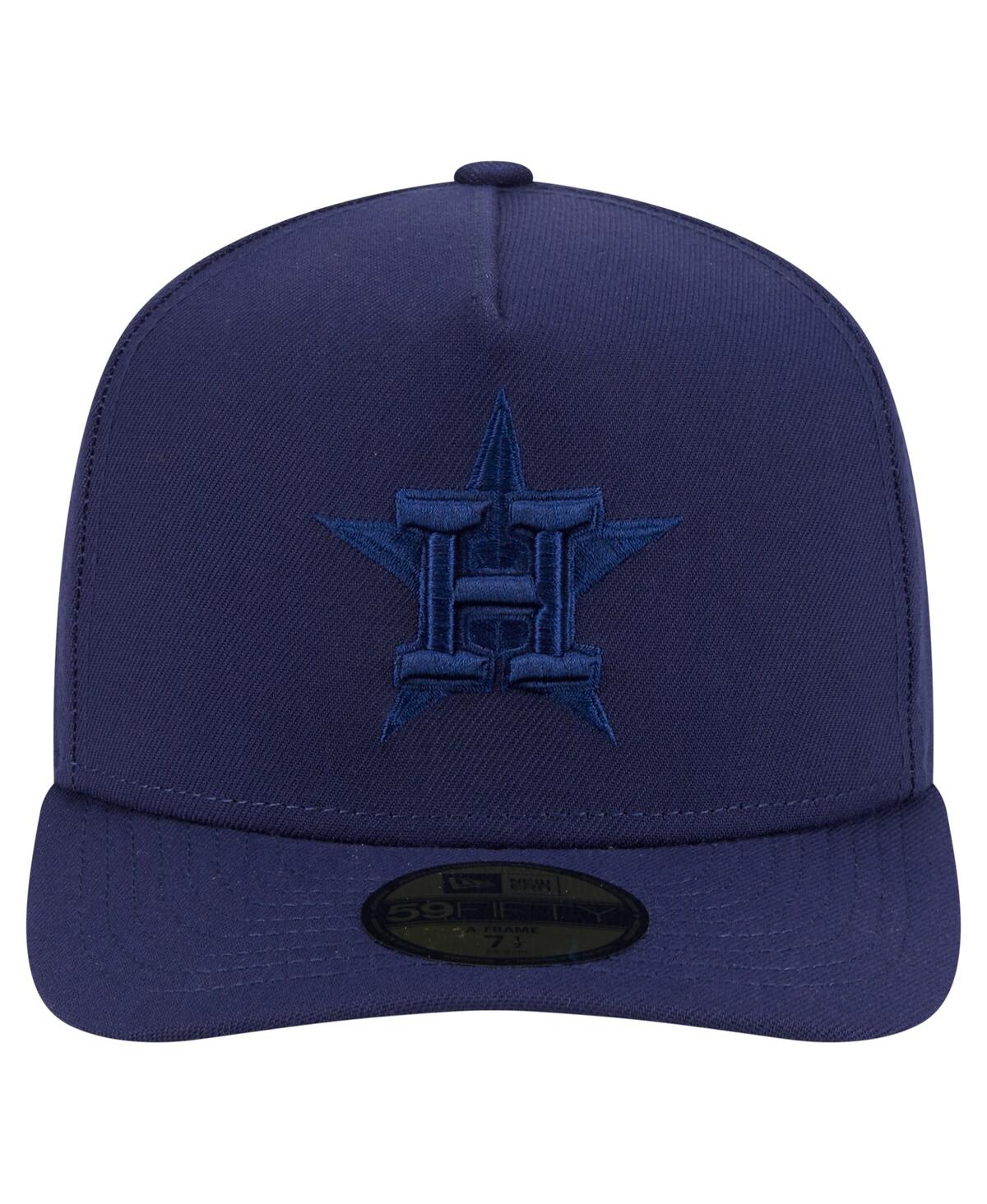 New Era Men's Navy Houston Astros Color Pack A-frame 59fifty Fitted Hat