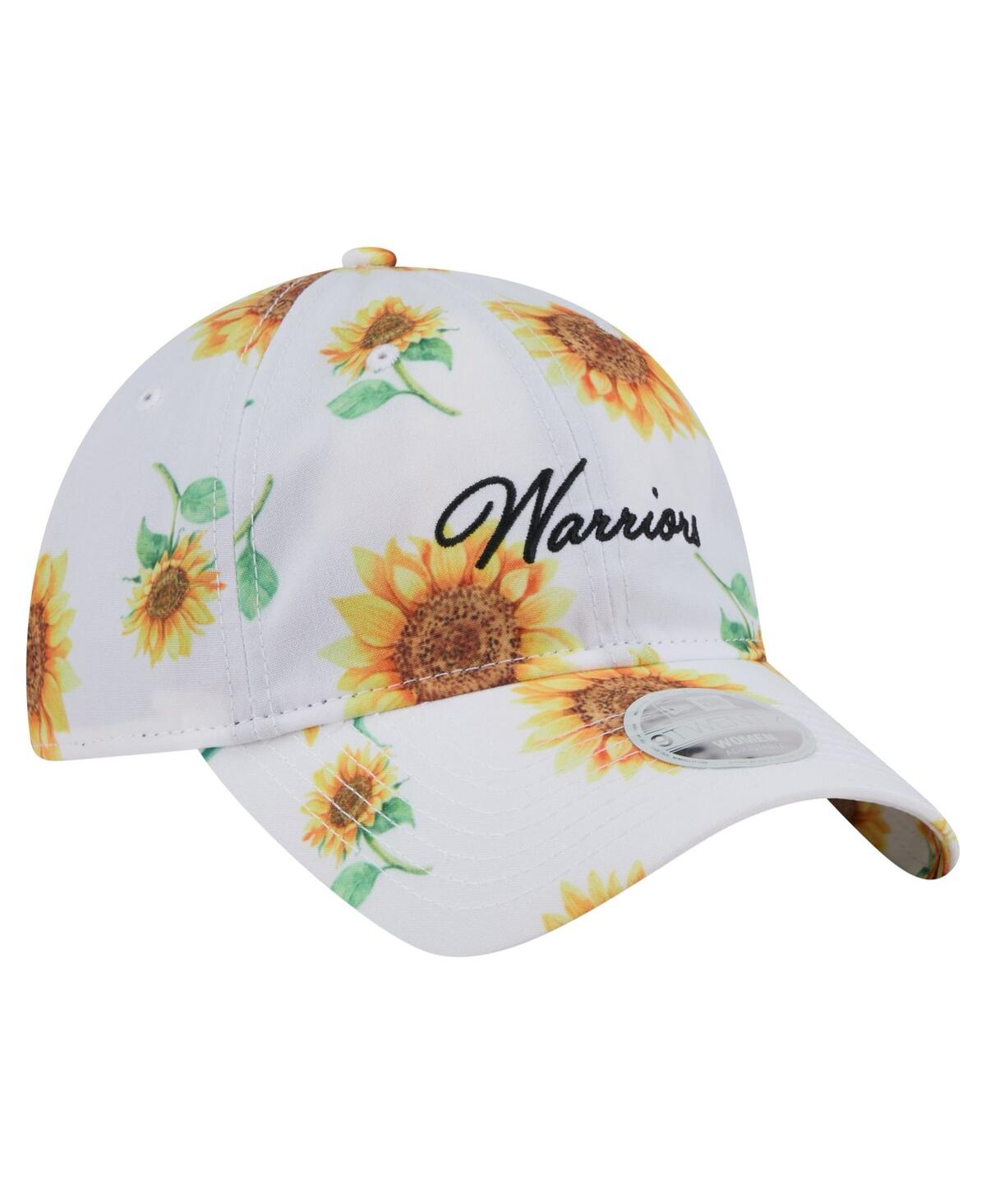 New Era Women's White Golden State Warriors Adventure Flower 9twenty Adjustable Hat