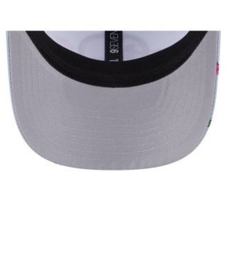 Men's Light Blue/Gray Golden State Warriors Adventure Aloha Pattern 9SEVENTY Stretch Snap Hat