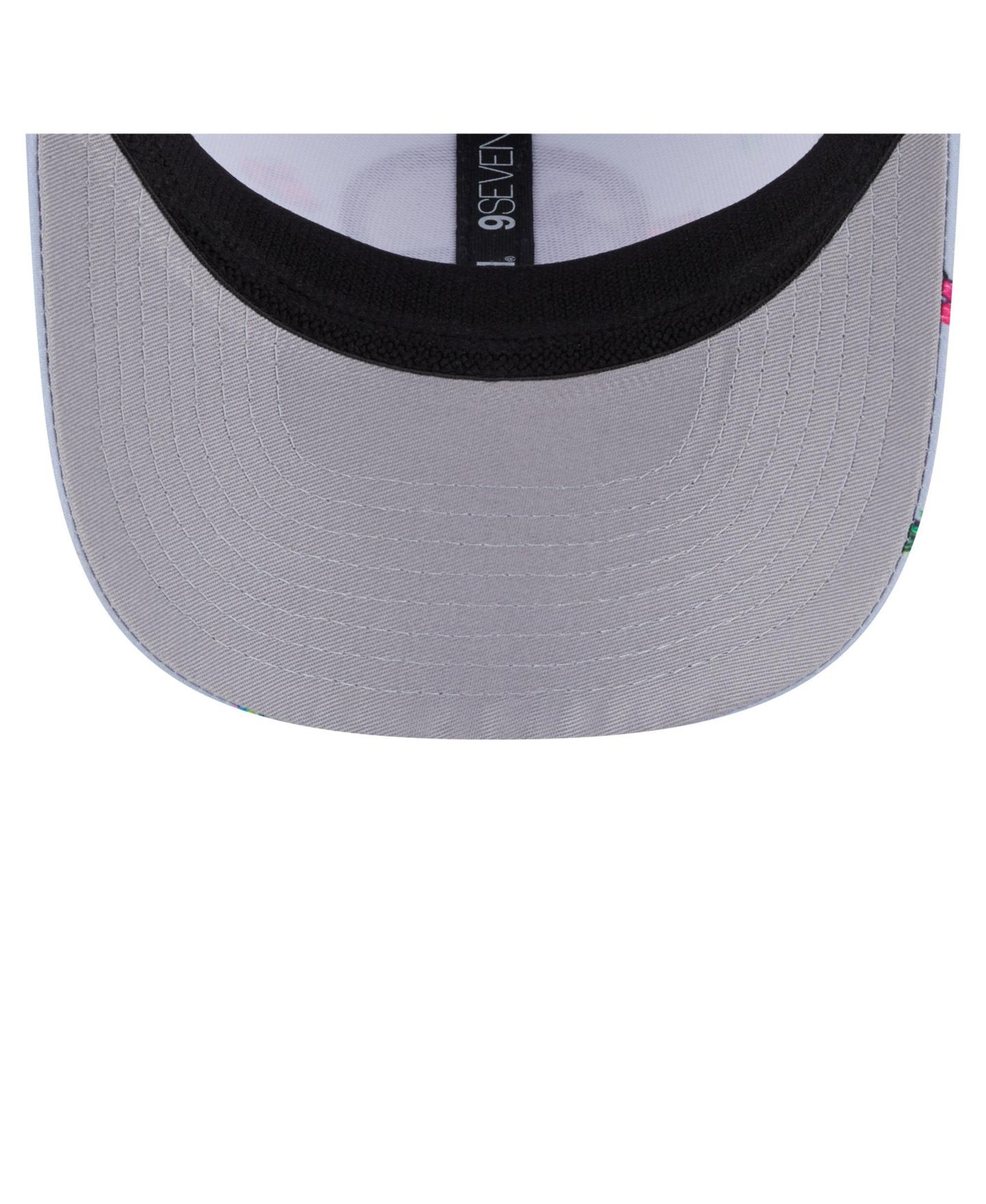 Мужской головной убор New Era Light Blue/Gray Golden State Warriors Adventure Aloha Pattern 9SEVENTY Stretch Snap Hat — фото 5