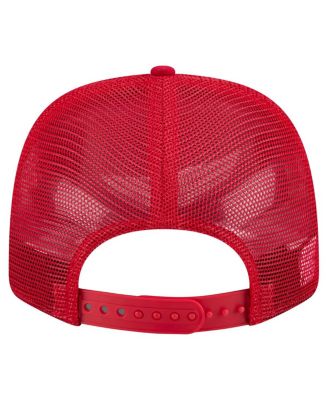 Men's Scarlet Ohio State Buckeyes Primary 9SEVENTY Trucker Stretch-Snap Hat