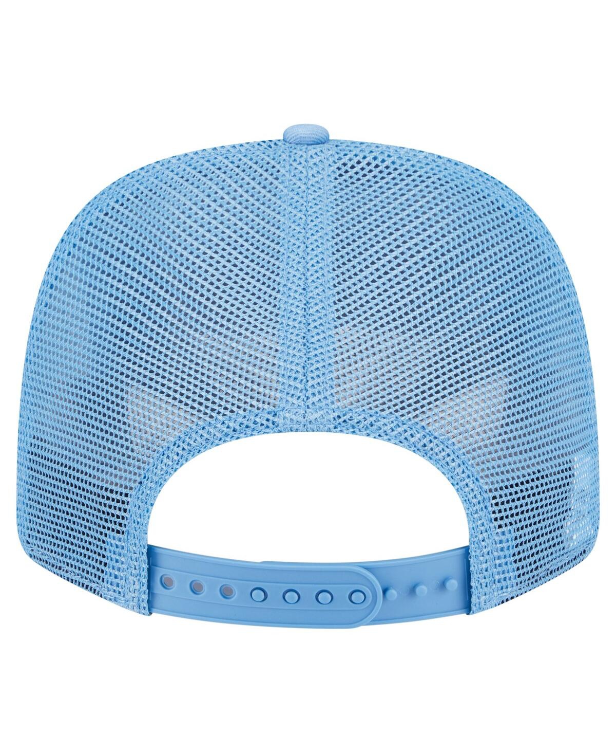NEW ERA MEN'S CAROLINA BLUE NORTH CAROLINA TAR HEELS PRIMARY 9SEVENTY TRUCKER STRETCH-SNAP HAT 
