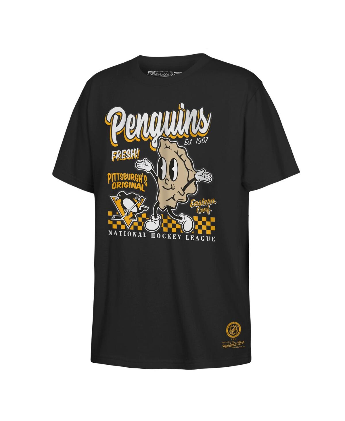 Mitchell & Ness Youth  Black Pittsburgh Penguins Concession Stand T-shirt