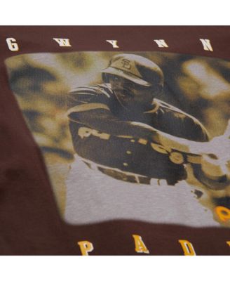 Men's Tony Gwynn Brown San Diego Padres Legends Collection Vintage Logo T-Shirt