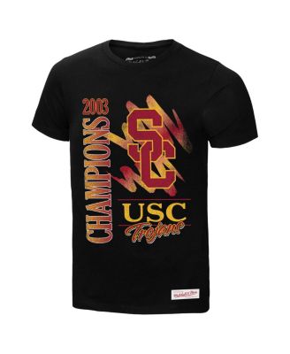 Men's Black USC Trojans Retro Brush Mineral Wash T-Shirt
