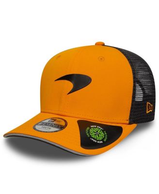 New Era - Big Boys and Girls Orange/Black F1 Team 9SEVENTY Stretch-Snap Trucker Hat