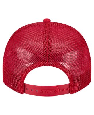 Men's Scarlet San Francisco 49ers Vintage Team Rope A-Frame Trucker 9FIFTY Snapback Hat