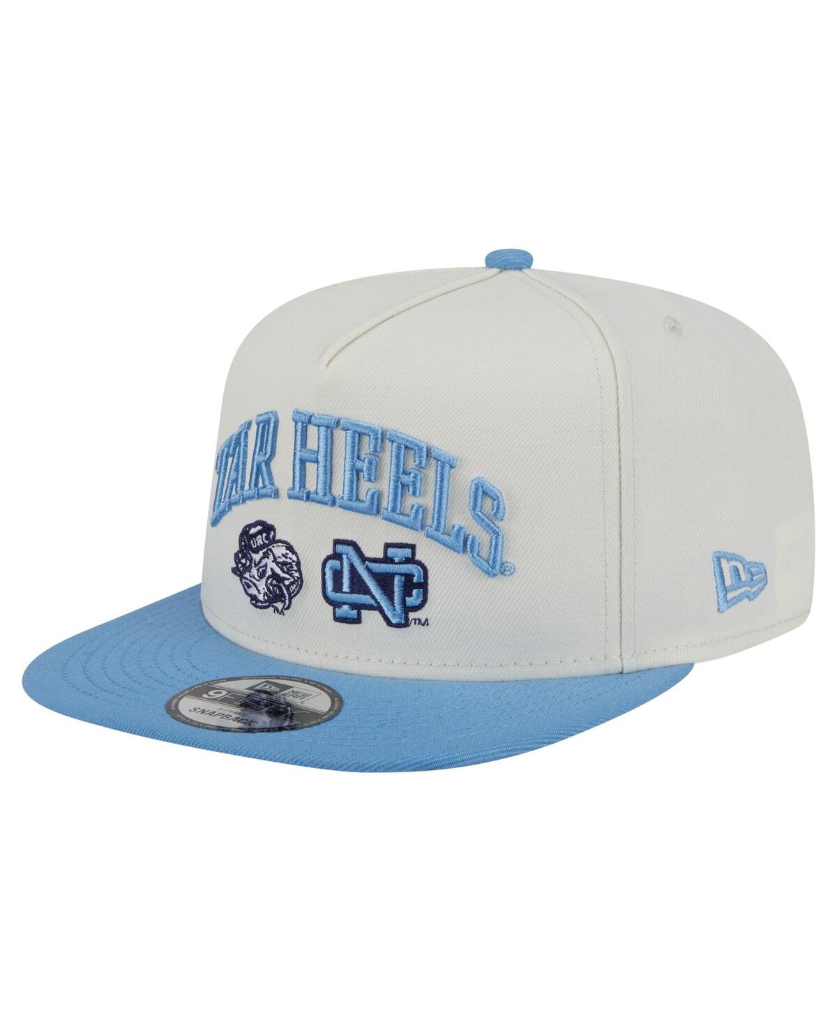 NEW ERA MEN'S WHITE NORTH CAROLINA TAR HEELS COLLEGIATE 9FIFTY A-FRAME SNAPBACK HAT 
