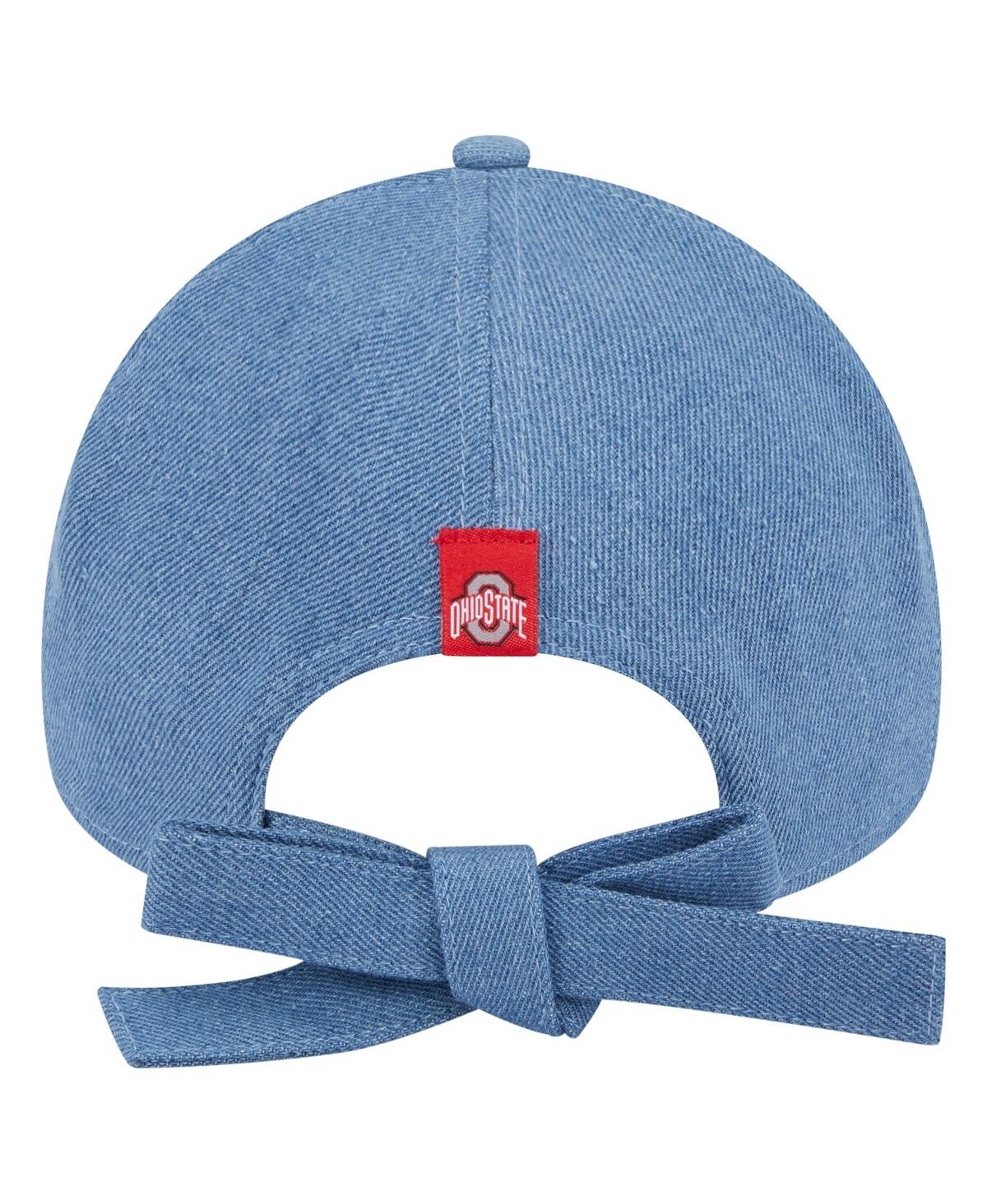 Shop New Era Women's Denim Ohio State Buckeyes A-frame 9forty Adjustable Hat