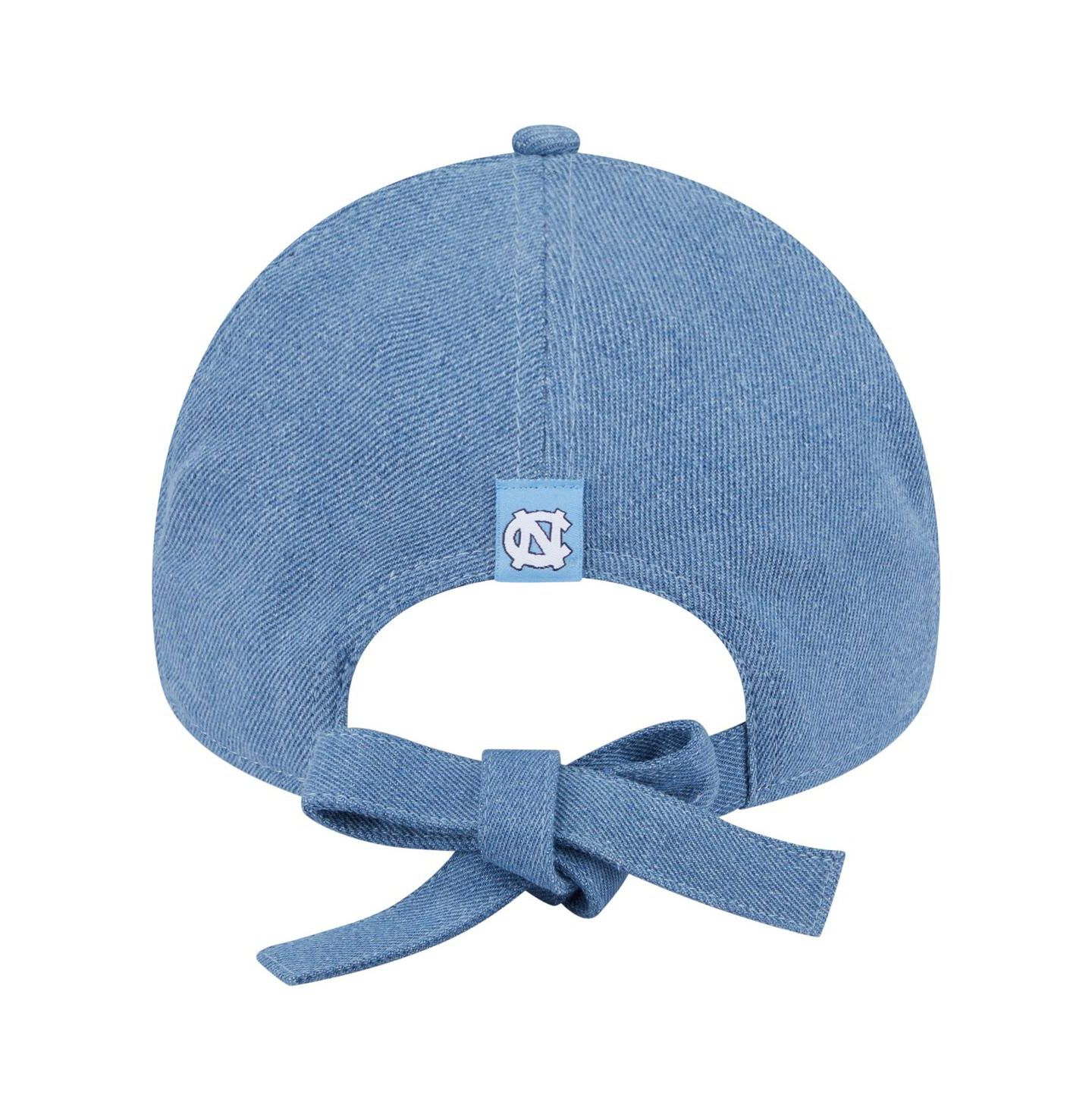 Женские головные уборы New Era Denim North Carolina Tar Heels A-Frame 9FORTY Adjustable Hat — фото 4