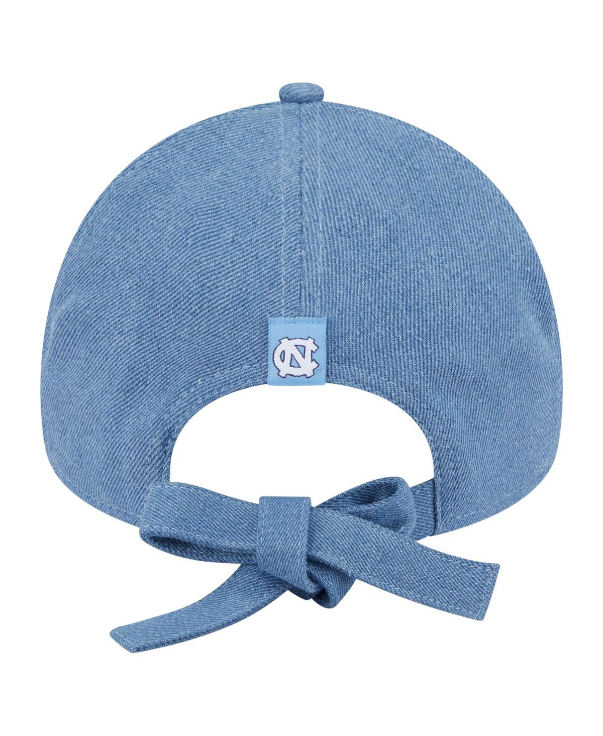 Shop New Era Women's Denim North Carolina Tar Heels A-frame 9forty Adjustable Hat