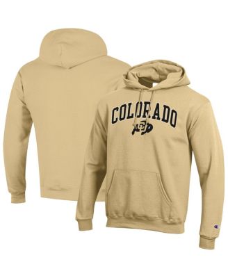 Champion - Men's Vegas Gold Colorado Buffaloes Arched Logo Fleece Pullover Hoodie
